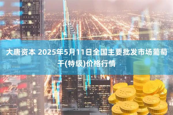 大唐资本 2025年5月11日全国主要批发市场葡萄干(特级)价格行情