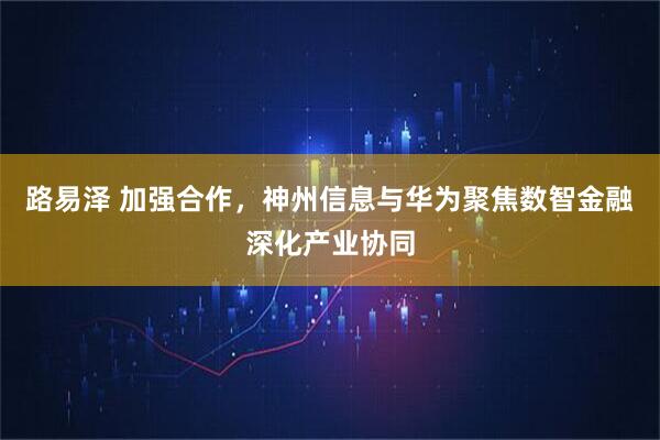 路易泽 加强合作，神州信息与华为聚焦数智金融深化产业协同