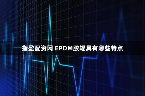 指盈配资网 EPDM胶辊具有哪些特点